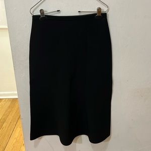 DVF black midi skirt